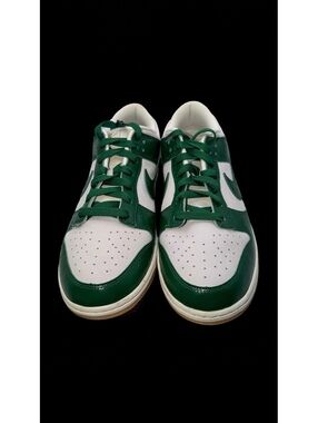Nike Dunk Low White and Green “ Michigan State” Sneakers Size 12